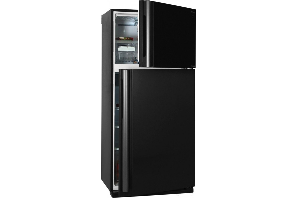 Холодильник Sharp/ Холодильник. 187x82x74 см. 394 + 162 л, No Frost. A++ Черный.