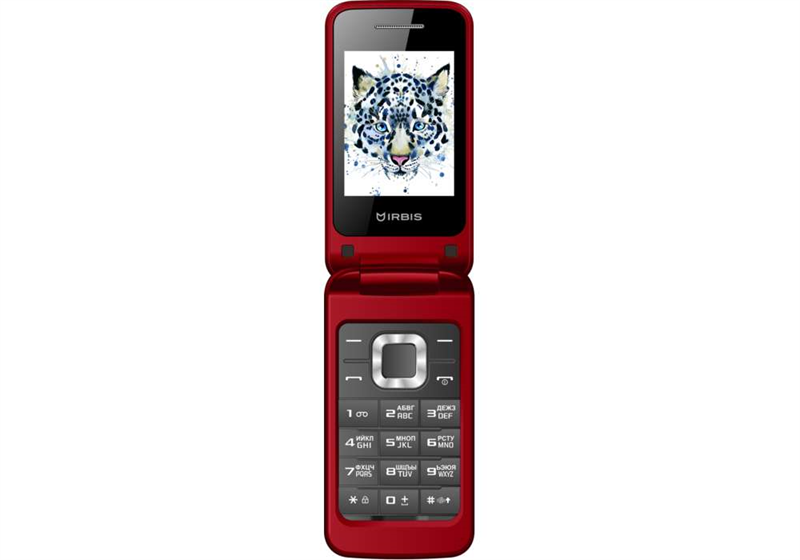 Мобильный телефон IRBIS SF08, 2.4" (240x320), 2xSimCard, Bluetooth, microUSB, MicroSD, Red