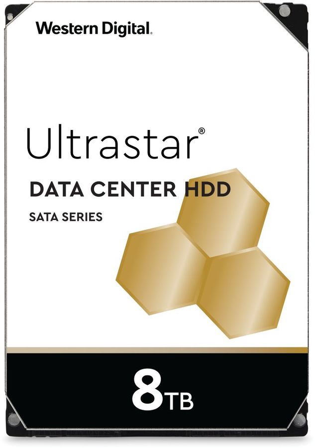 Жесткий диск HDD WD SATA Server 8Tb Ultrastar 7200 6Gb/s 256MB  1 year 
