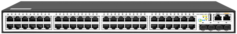 Коммутатор Управляемый коммутатор уровня 3, 48 портов 10/100/1000Base-T и 4 порта 1/10GbE (SFP+).