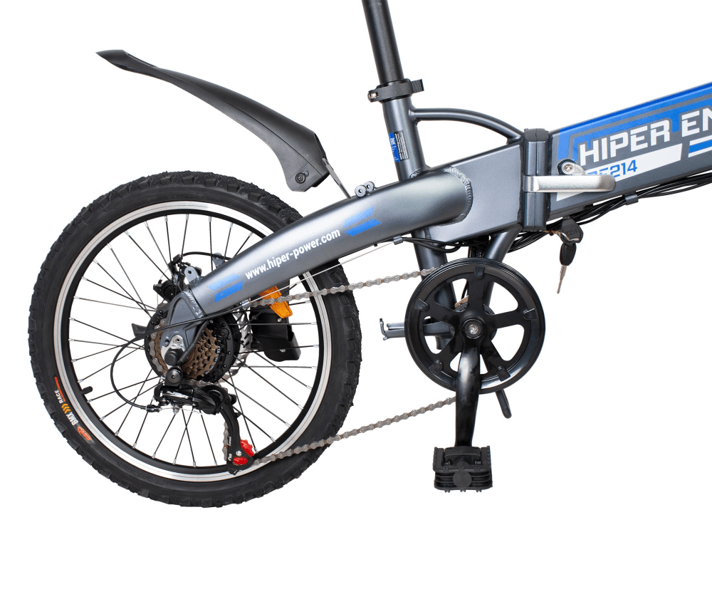 Электровелосипед HIPER Engine BF214 Space Gray (2022), HE-BF214, 20" колеса, 250 Вт мотор, 10,4 Ач батарея, складной, стальная рама, графитовый