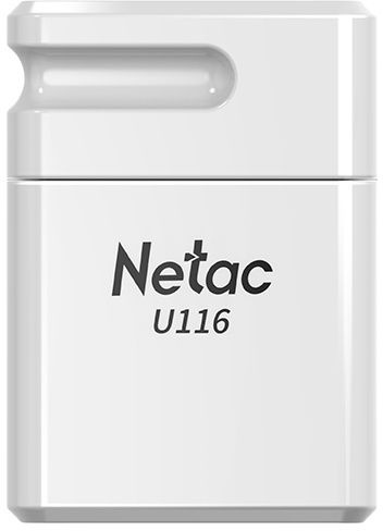 Флеш Диск Netac 32Gb U116 NT03U116N-032G-20WH USB2.0 белый