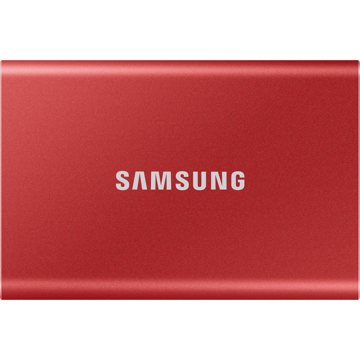 Внешний диск/ Samsung External SSD T7, 2000GB, Type-C, USB 3.2 Gen2, R/W 1050/1000MB/s, 85x57x8mm, Metallic Red (12 мес.)